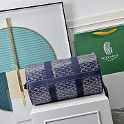 Okify Goyard Barrel Bag Blue 40x23x23cm - 4
