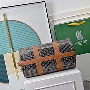 Okify Goyard Barrel Bag Black And Brown 40x23x23cm - 6