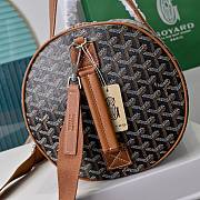 Okify Goyard Barrel Bag Black And Brown 40x23x23cm - 5