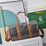 Okify Goyard Barrel Bag Black And Brown 40x23x23cm - 3