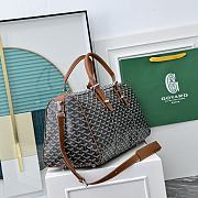 Okify Goyard Boston 50 Bag Black And Brown 48x25x25cm - 2