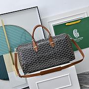 Okify Goyard Boston 50 Bag Black And Brown 48x25x25cm - 4