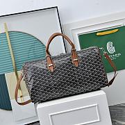 Okify Goyard Boston 50 Bag Black And Brown 48x25x25cm - 1