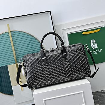 Okify Goyard Boston 50 Bag Black 48x25x25cm