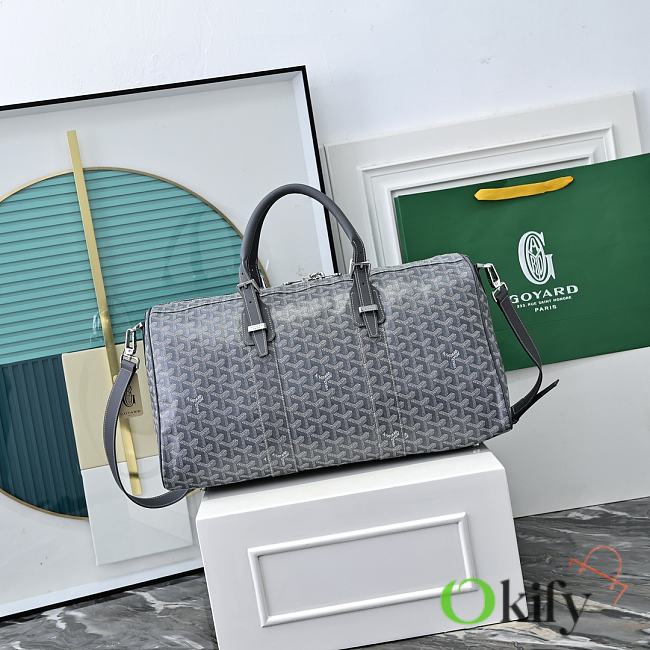 Okify Goyard Boston 50 Bag Gray 48x25x25cm - 1