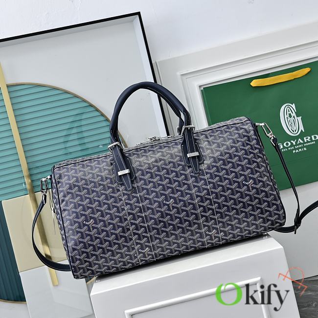 Okify Goyard Boston 50 Bag Dark Blue 48x25x25cm - 1