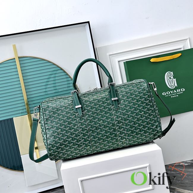 Okify Goyard Boston 50 Bag Green 48x25x25cm - 1