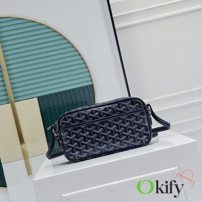 Okify Goyard Cap-Vert PM Bag Dark Blue 23x14x8cm - 1