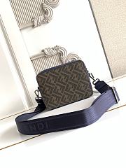 Okify Fendi Camera Case Bag Dark Blue 18x14x8cm - 2