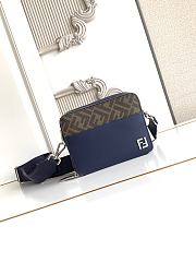 Okify Fendi Camera Case Bag Dark Blue 18x14x8cm - 1