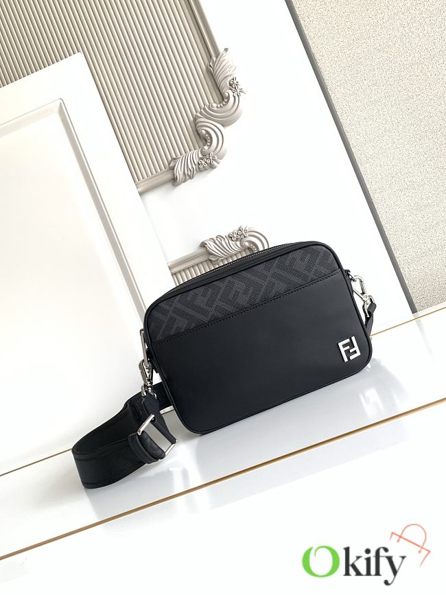 Okify Fendi Camera Case Bag Black 22x15x5cm - 1