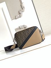 Okify Fendi Camera Case Bag Brown 22x15x5cm - 1