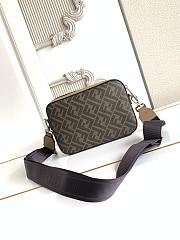 Okify Fendi Camera Case Bag Brown 22x15x5cm - 3