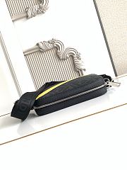 Okify Fendi Diagonal Camera Case Bag Black 22x15x5cm - 6