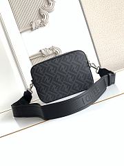 Okify Fendi Diagonal Camera Case Bag Black 22x15x5cm - 3