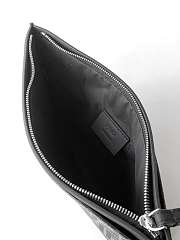 Okify Fendi FF Jacquard Flat Pouch Medium Black 30x20cm - 3