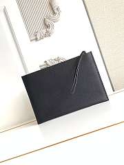 Okify Fendi Selleria Flat Pouch Medium Black 30x20cm - 4