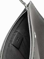 Okify Fendi Selleria Flat Pouch Medium Black 30x20cm - 3