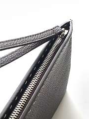 Okify Fendi Selleria Flat Pouch Medium Dark Brown 30x20cm - 4