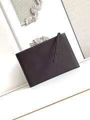 Okify Fendi Selleria Flat Pouch Medium Dark Brown 30x20cm - 3