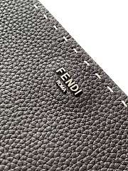 Okify Fendi Selleria Flat Pouch Medium Dark Brown 30x20cm - 2