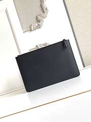 Okify Fendi Monster Eyes Flat Pouch Medium Black 30x20cm - 6