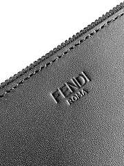 Okify Fendi Monster Eyes Flat Pouch Medium Black 30x20cm - 2