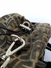 Okify Fendi Strike FF Brown Backpack 41x31x16cm  - 5