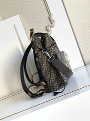 Okify Fendi Strike FF Brown Backpack 41x31x16cm  - 6