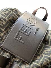 Okify Fendi Strike FF Brown Backpack 41x31x16cm  - 2
