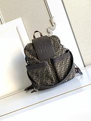 Okify Fendi Strike FF Brown Backpack 41x31x16cm  - 1
