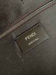 Okify Fendi Chiodo Brown Backpack 43x33x14cm - 4
