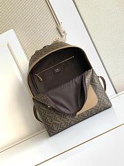 Okify Fendi Chiodo Brown Backpack 43x33x14cm - 3