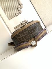Okify Fendi Chiodo Brown Backpack 43x33x14cm - 2