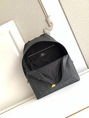 Okify Fendi Chiodo Diagonal Black Backpack 43x33x14cm - 5