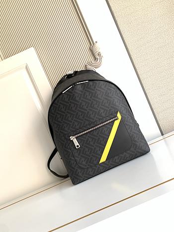 Okify Fendi Chiodo Diagonal Black Backpack 43x33x14cm
