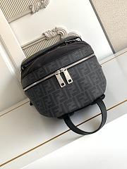 Okify Fendi Diagonal Black Backpack 38x32x12cm - 6