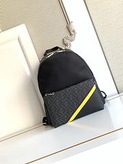 Okify Fendi Diagonal Black Backpack 38x32x12cm - 1