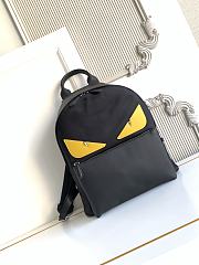 Okify Fendi Monster Eyes Black Backpack 38x32x12cm - 1