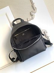 Okify Fendi Monster Eyes Black Backpack 38x32x12cm - 6