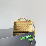 Okify Bottega Veneta Bang Bang Vanity Case Bag Gold 22x12.5x5cm - 4