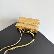 Okify Bottega Veneta Bang Bang Vanity Case Bag Gold 22x12.5x5cm - 3