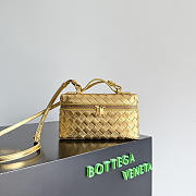 Okify Bottega Veneta Bang Bang Vanity Case Bag Gold 22x12.5x5cm - 1