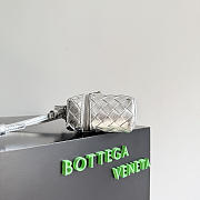 Okify Bottega Veneta Bang Bang Vanity Case Bag Silver 22x12.5x5cm - 2