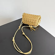 Okify Bottega Veneta Concert Pouch Bag Gold 18.5x11.5x8.5cm - 5