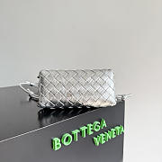 Okify Bottega Veneta Concert Pouch Bag Silver 18.5x11.5x8.5cm - 5