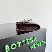 Okify Bottega Veneta Andiamo Clutch Bag Dark Red Burgundy Crocodile 31x13x3cm - 2