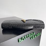Okify Bottega Veneta Andiamo Clutch Bag Black Crocodile 31x13x3cm - 6
