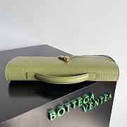 Okify Bottega Veneta Andiamo Clutch Bag Green Matcha Crocodile 31x13x3cm - 5