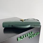 Okify Bottega Veneta Andiamo Clutch Bag Dark Green Crocodile 31x13x3cm - 6